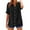 Black, variant on Gauze Shirts for Women Summer! Comdrip Loose Shirt Top Stand Solid Color Sleeve Collar Casual Women's Shirt Women's Shirt Linen Tops for Women Summer Hot Pink 2XL