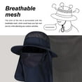 thumbnail image 5 of Men Women Fishing Hiking Flap Caps Quick Dry 360 Degree Sunshade UV Protection Removable Face Mask Ear Neck Cover Outdoor Caps, 5 of 9