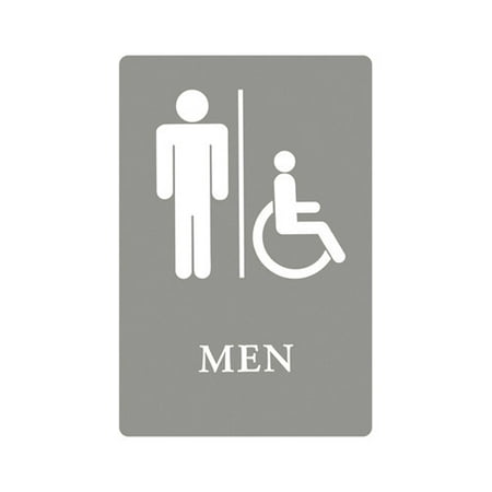headline signs men restroom wheelchair accessible symbol ada sign in