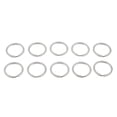 thumbnail image 2 of Llavero Cola 10pcs Hebilla Gancho Camping Deportes Plata 30mm Llavero de buceo, 2 of 8