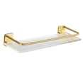 thumbnail image 2 of Estante flotante para baño, estante de pared acrílico montado en la pared, creativo, multipropósito, desmontable, sin perforaciones, estante de baño 40cm Soledad repisa flotante para baño, 2 of 10
