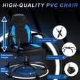thumbnail image 4 of Ergonomic Gaming Chair with PU Leather Adjustable Swivel Office Chair for Home Study Blue, 4 of 11