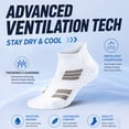 thumbnail image 5 of Mqamex Athletic Low Ankle Socks for Men Running with Arch Support, 6 Pairs Sizes 6-13, 5 of 7