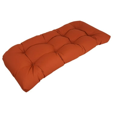 Blazing Needles 42-inch by 19-inch Premium Olefin Tufted Outdoor Loveseat Cushion