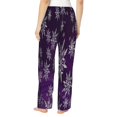 thumbnail image 3 of Kll Womens Snowflake Gradient Purple Print Pajama Pants Soft Pajama Bottoms For Women Cozy Lounge Pants, 3 of 9