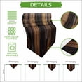 thumbnail image 5 of Black Brown Board Table Runner Linen Burlap Table Runner 72 Inches Long Vintage Chic Shabby Wooden Grain Dresser Scarves for Kitchen Island Coffee Dining Party Wedding Banquet Holiday Decor 14"x72", 5 of 8