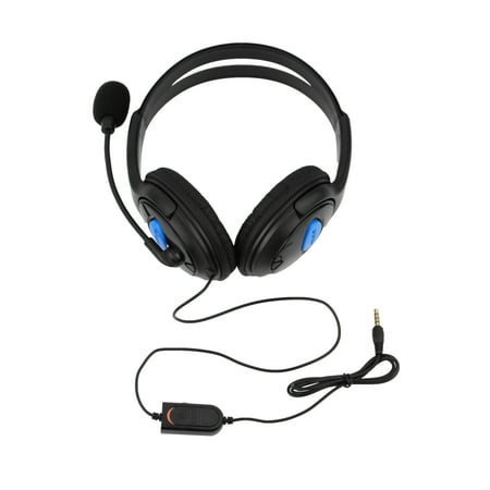 Voip Stereo Microphone Mic Headset - Best PS4 Headset, Stereo Bass Headphone,Wired Gaming Headset Headphones with Microphone for Sony PS4 PlayStation 4