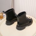 thumbnail image 4 of Winter Velvet Style Fashionable All-Match Short-Tube Boots Solid Color Heart Front Zipper Flat Ankle Boots Princess Shoes zapatos niños, 4 of 8