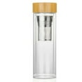 thumbnail image 3 of Tea Infuser Bottle, Double Wall Insulated Glass Tea Bottle 400ml  for Office, 3 of 8