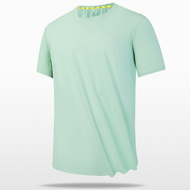 pstuiky Camisa de manga corta para hombre, Camiseta informal de verano para hombre, de color liso, holgada, de manga corta y cuello redondo camisetas de hombre xxxxl