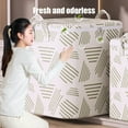 thumbnail image 5 of Clothes Storage Bags with Zipper, Large Foldable Closet Organizers with Handle, Portable Wardrobe Sorting Storage Box Moving Bags for Clothes, Pillows, Bedding, Blankets, 5 of 7