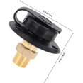 thumbnail image 2 of Generic Leak Rv Thread Interface Brass Adapter Check Valve Camper Water, 2 of 6