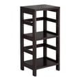 thumbnail image 2 of Winsome Wood Granville 3-Pc Storage Shelf with 2 Folable Chocolate Corn Husk Baskets, Espresso Finish, 2 of 7