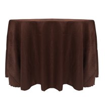 Ultimate Textile (3 Pack) Damask Kenya 108-Inch Round Tablecloth - Home Dining Collection - Snakeskin Jacquard Design, Chocolate Brown