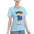 thumbnail image 2 of T-Shirt Basique à Manches Courtes pour Femmes Detective Conan Conan, 2 of 6