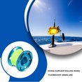 thumbnail image 2 of Scuba Diving Spool Finger Reel Compact Stainless Steel Fluorescent Double-ended Hook Green Dive Equipment Line Wreck Safety Rope Durable Blue, 2 of 9