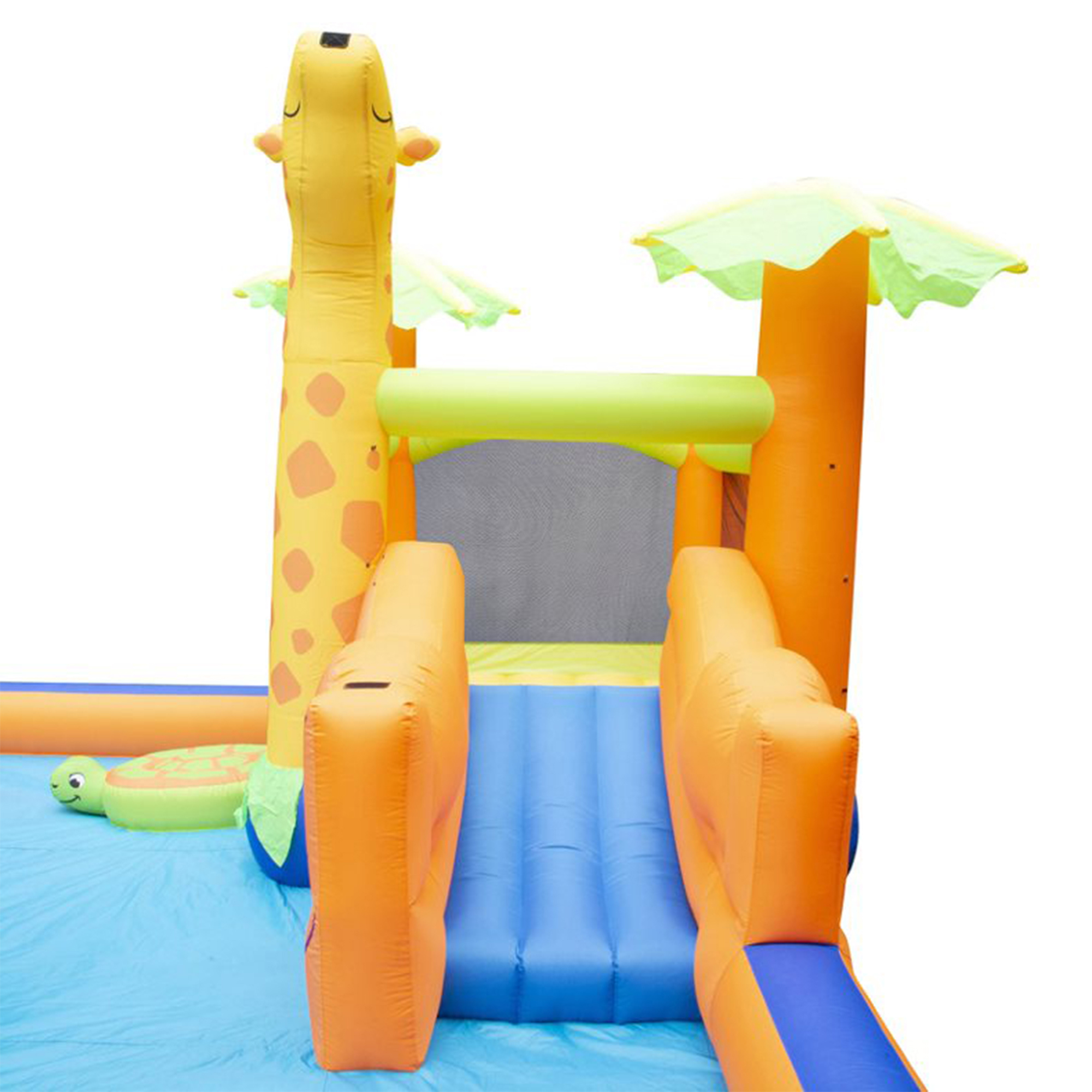 Banzai Safari Splash Water Park Inflatable Bouncer with Cannon and Blower - image 11 of 12