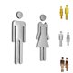 thumbnail image 4 of Hotel Shopping Mall adhesivo HOMBRES MUJERES señal de puerta de baño baño baño WC señal de puerta pegatina placa de puerta 2 piezas Vogacara JJ22856-02, 4 of 6