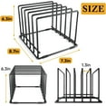 thumbnail image 2 of Kitchen Pan Organizer and Pot Rack, 5-Slot Steel Holder for Thin Pans, Baking Trays, and Cutting Boards - Space-Saving, 2 of 9