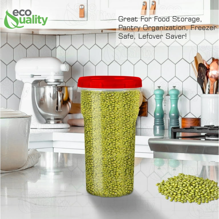 Pantry Value 48 Sets - 16 oz. Plastic Deli Food Storage Containers with Airtight Lids
