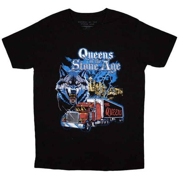 Queens Of The Stone Age Unisex T-Shirt: Wold Skyline (Small)