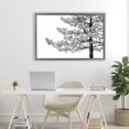 thumbnail image 3 of Cardinal in Stark Winter Tree Gray Floating Frame Canvas Art, 31 x 21, Made In USA, 3 of 8