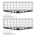 thumbnail image 4 of BeesClover 48*12/48*24/72*24 Inch Iron Garage Wall Storage with Level, Buckles & 4pcs J-Hooks, 150lbs Load-Bearing, 4 of 8
