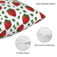 thumbnail image 3 of Wukai Strawberry Premium Polyester Fleece Pillow Covers with Hidden Zipper Closure,Luxuriously Soft and Durable-18"x18", 3 of 7