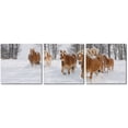 thumbnail image 2 of Horse Herd Mounted Print Triptych in Multicolor, 2 of 2