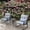 Medium grey, variant on Off-white Steel - Comfortable Rocking & High-quality Frame - Patio Use for Peaceful Afternoons