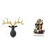 thumbnail image 1 of Estatua de cabeza de ciervo,Adorno de pared con cabeza de ciervo,animal decorativo para el hogar,Letrero de mesa,Decoración de escritorio acrílica,rincón navideño,decoración del, 1 of 8