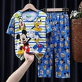 thumbnail image 3 of 16 (120-130 cm) Caqui oscuro Algodón para niños Princesa Anna Elsa Pijamas Conjunto de ropa de dibujos animados para niños Pijamas de manga para bebés Ropa para el hogar Pijamas para niños_h esquí esquí Gafas de esquí, 3 of 3