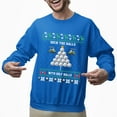 thumbnail image 2 of Christmas Sweatshirt, Deck the Halls with Golf Balls Funny Christmas Sweatshirt, Unique Holiday Golfer Sweatshirt, Golf Lover Gift for Women & Men, 2 of 5