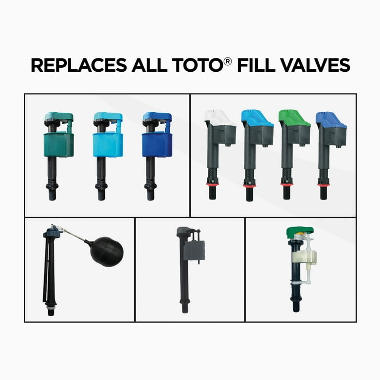 TOTO Fill Valve Assembly Replacement: Adjustable Repair