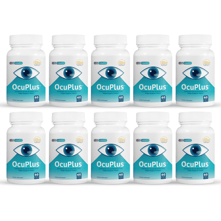 10 Pack OcuPlus, high potency antioxidant formula for eyes-60 Capsules x10