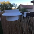 thumbnail image 3 of LLC Solar Powered LED Wall Lights for Outdoor Garden and Fence - White Shell, White Light, 3 of 4