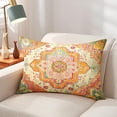 thumbnail image 3 of Boho Vintage Throw Pillow Cover Carpet Pattern Antique Ethnic Decorative Orange Pillow Cases Home Decor Rectangle 12x20 Inches Pillowcase, 3 of 6