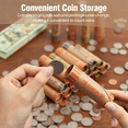 thumbnail image 2 of 512 Pcs Rouleaux d'Enveloppes de Pièces Préformées Robustes, Convient aux Quarts, Pennies, Nickels, Dimes, Tubes de Pièces en Papier Banque,512 Pcs * Rouleaux d'Enveloppes de Pièces Préformées Robustes, 2 of 7