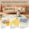 thumbnail image 4 of Foldable Baby Play Mat, PIGLOG Waterproof Playmats for Babies and Toddlers Kids, Safe Foam Playmat for Tummy Time, 50x50 Playpen Mat, Reversible Portable Baby Floor Mat for Infant, Toddler, Dinosaur, 4 of 5