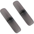 thumbnail image 1 of Rawiri Portacepillos de Dientes de Viaje, Caja de Plástico para Cepillos de Dientes, Caja de Almacenamiento de Pasta de Dientes Portátil para Viajes, Camping, Negocios, Negro Transparente, 2 Paquetes, 1 of 4