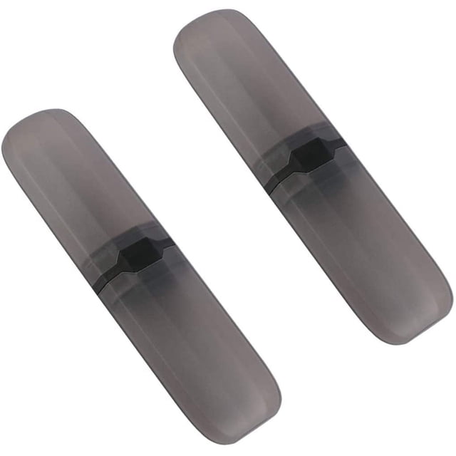 Rawiri Portacepillos de Dientes de Viaje, Caja de Plástico para Cepillos de Dientes, Caja de Almacenamiento de Pasta de Dientes Portátil para Viajes, Camping, Negocios, Negro Transparente, 2 Paquetes