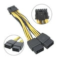 thumbnail image 2 of Efficient Double 8Pin 6+2PIN to 12+4Pin 16Pin Power Adapter Cable for GPU Card RTX4070 12VHPWR Seamlessly Integration, 2 of 11