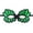 B001- Style A, variant on Saint Patrick's Day Glitter Mask for Men, Sparkly Four Leaf Clover Mask for Masquerade Ball, Unisex Parade Mask for Adult Party Favors