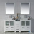 thumbnail image 2 of Sydney 72" Double w/ Vessel Sinks and Mirrors (Glossy White), 2 of 8