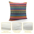 thumbnail image 4 of MLJA Set of Bohemian Throw Pillow Covers Decorative Boho Mexican Retro Stripe Multicolor Pillow Cases to Your Home,, 4 of 5
