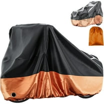 MOONCOOL Bike Cover For Adult Tricycle, Outdoor Waterproof Cover for 2 bikes or 1 Tricycle or 1 Motorcycle, Storable Portable Lightweight Waterproof and UV resistant  with Lock Hole & Storage Bag