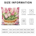 thumbnail image 5 of JEUXUS  Pink Tulip Pillow Covers Love Heart Truck Valentines Day Throw Pillows Decorative Cushion Cases Valentine Decorations, 5 of 5