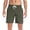 A_ Brown, variant on Men's Summer Solid Color Swim Trunks With Liner Multi-Pocket Drawstring Elastic Waist Quick Dry Beach Board Shorts Black S