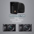 thumbnail image 5 of MegaGear Ever Ready Leather Camera Case Compatible with Sony Alpha A6100, A6400 (16-50mm), 5 of 5