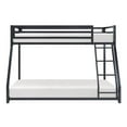 thumbnail image 3 of Pemberly Row Twin over Full Metal Bunk Bed with Guard Rails in Black, 3 of 6